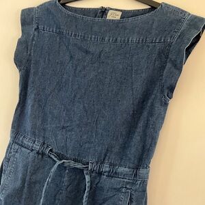 I. Crew Denim Jumpsuit